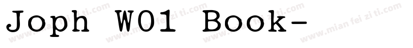 Joph W01 Book字体转换